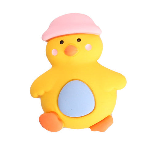Yellow Duckling with Pink Hat