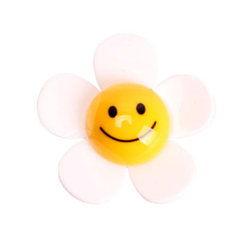 Charms101 | White Smiley Flower Medium | Jibbitz Shoe Charms for Crocs