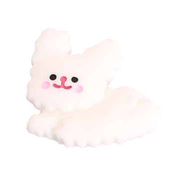 White Bunny Running Shoe Charms for Crocs Jibbitz