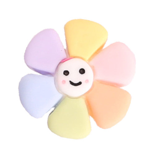 Pastel Toned Smiley Flower