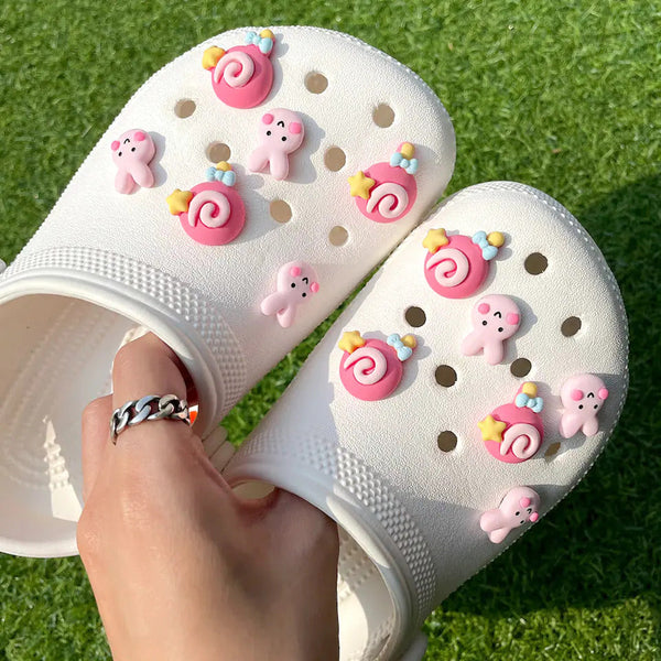 Charms 101 | [12PCS] Sweet Bunny Set | Cute & Unique Jibbitz for Crocs